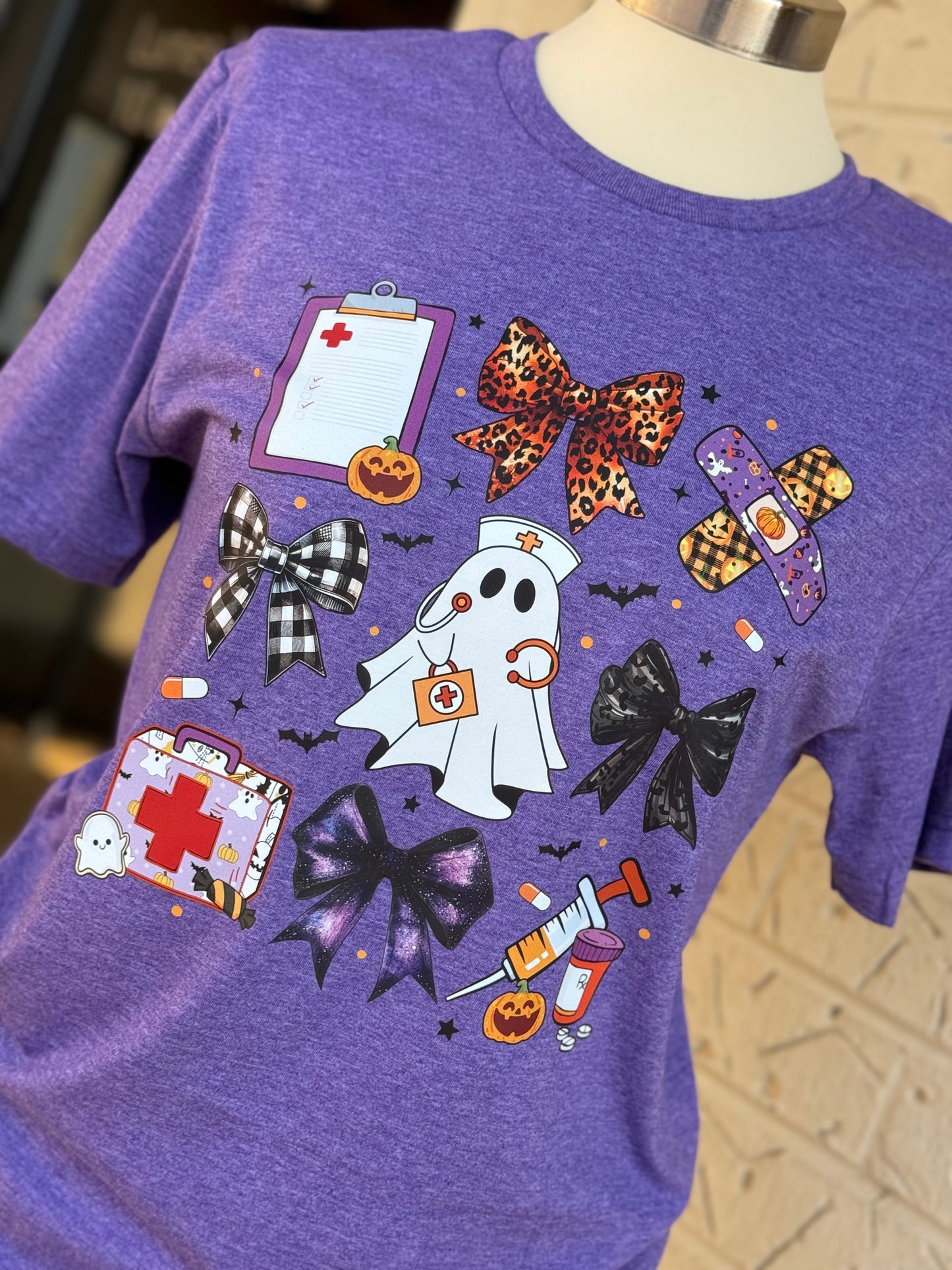 Halloween Nurse Coquette Soft style Unisex Cotton Shirt