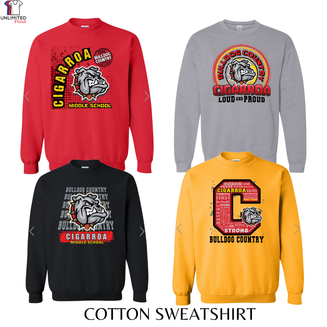 Cigarroa Middle School Cotton Sweatshirt