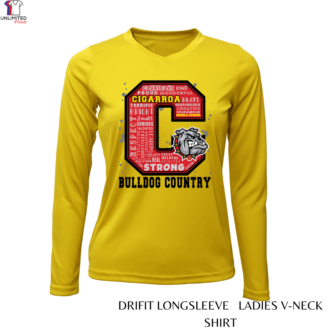 Cigarroa Middle School Gold Spirit Shirt