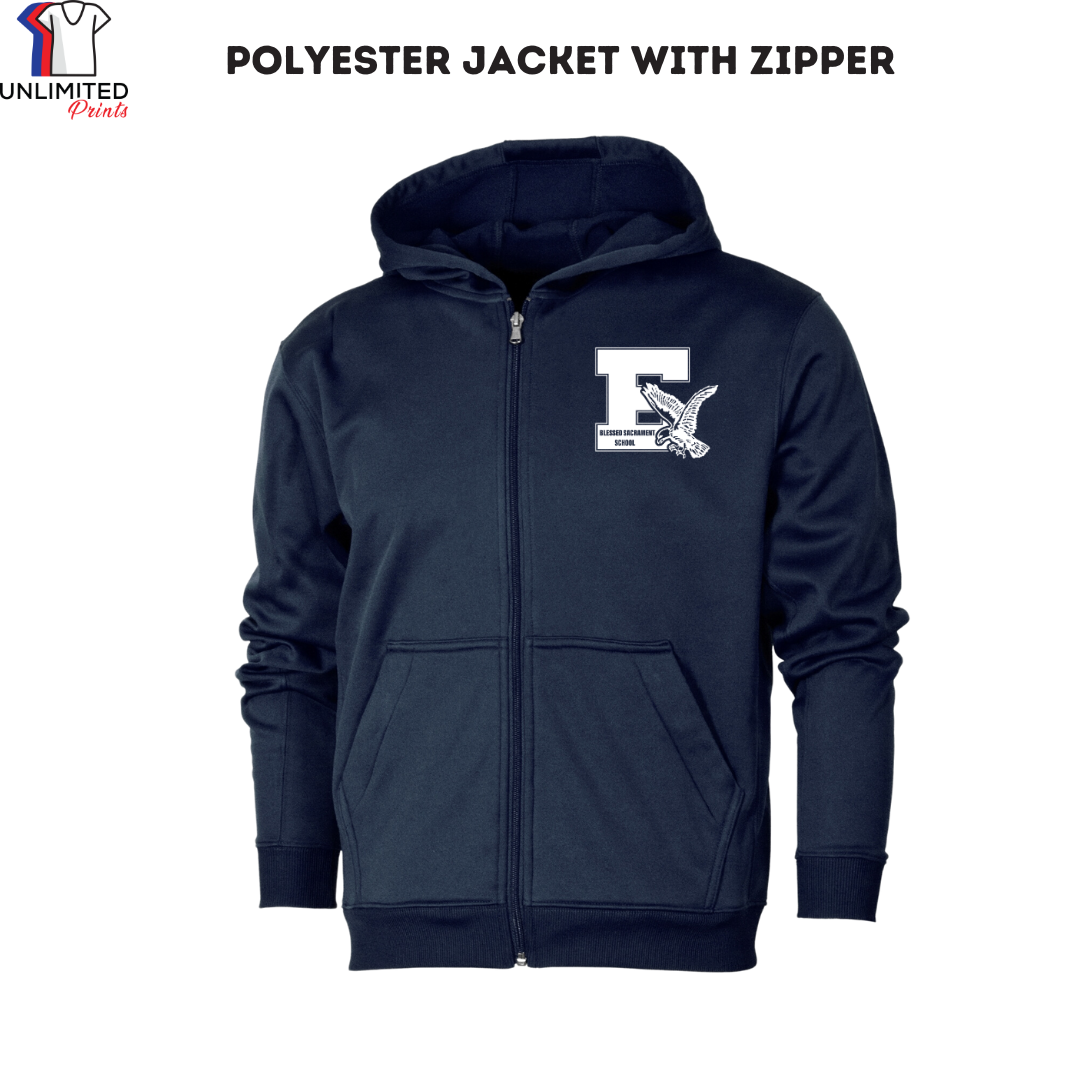 Polyester Jacket with Zipper