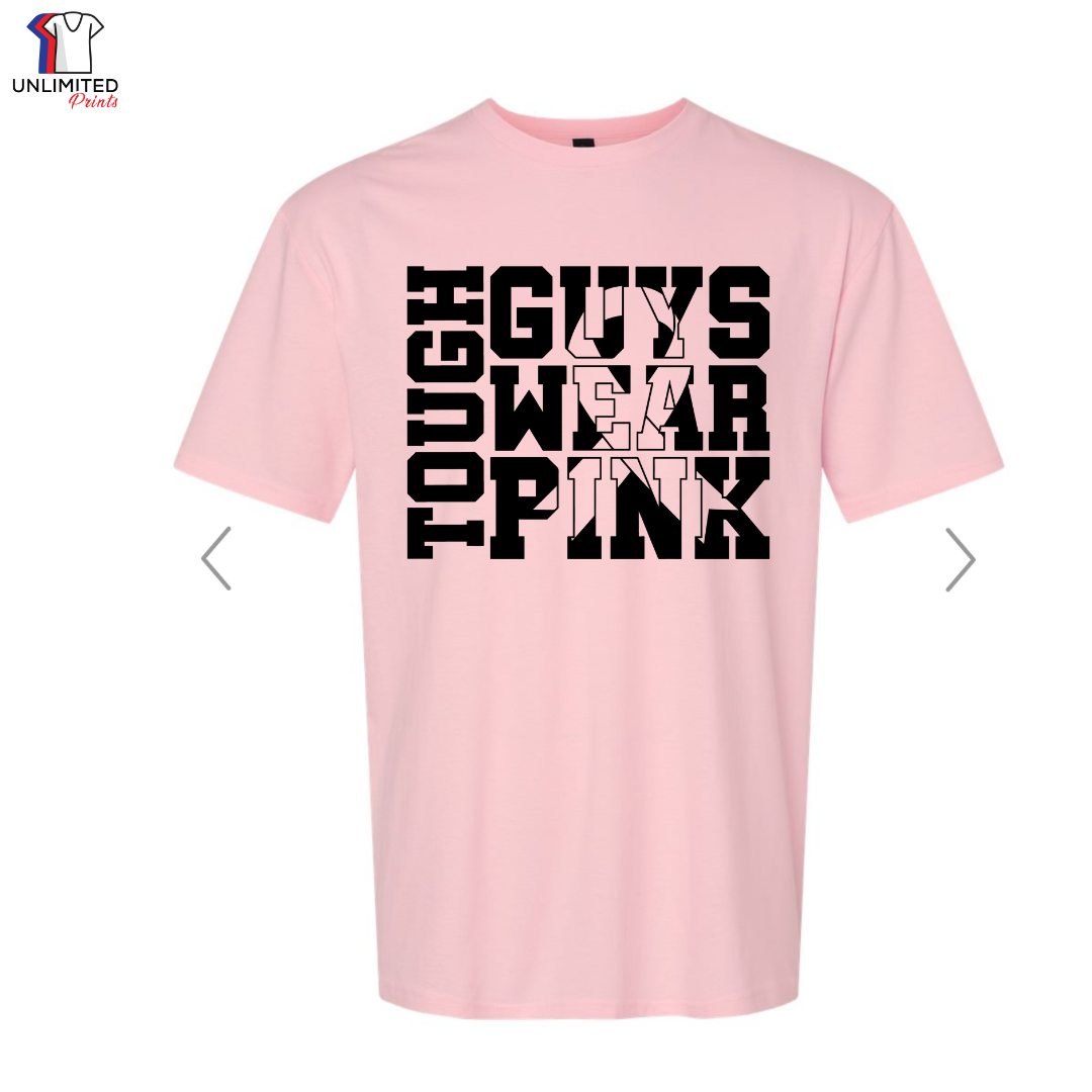 Tough Guys wear Pink Cotton T-Shirt