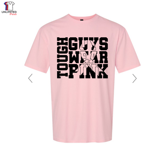 Tough Guys wear Pink Cotton T-Shirt