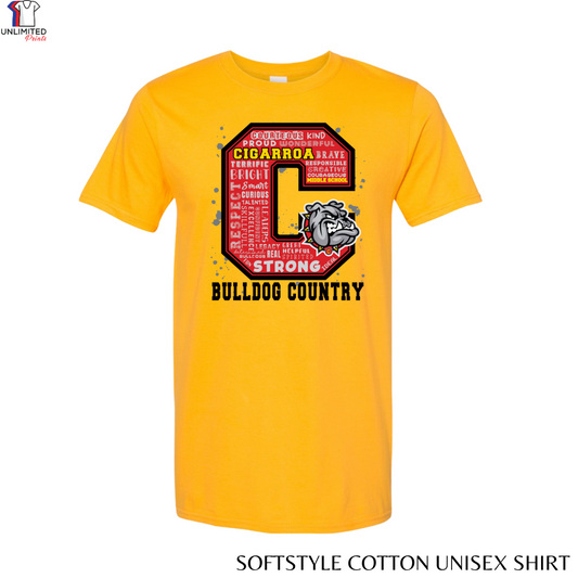 Cigarroa Middle School Gold Spirit Shirt