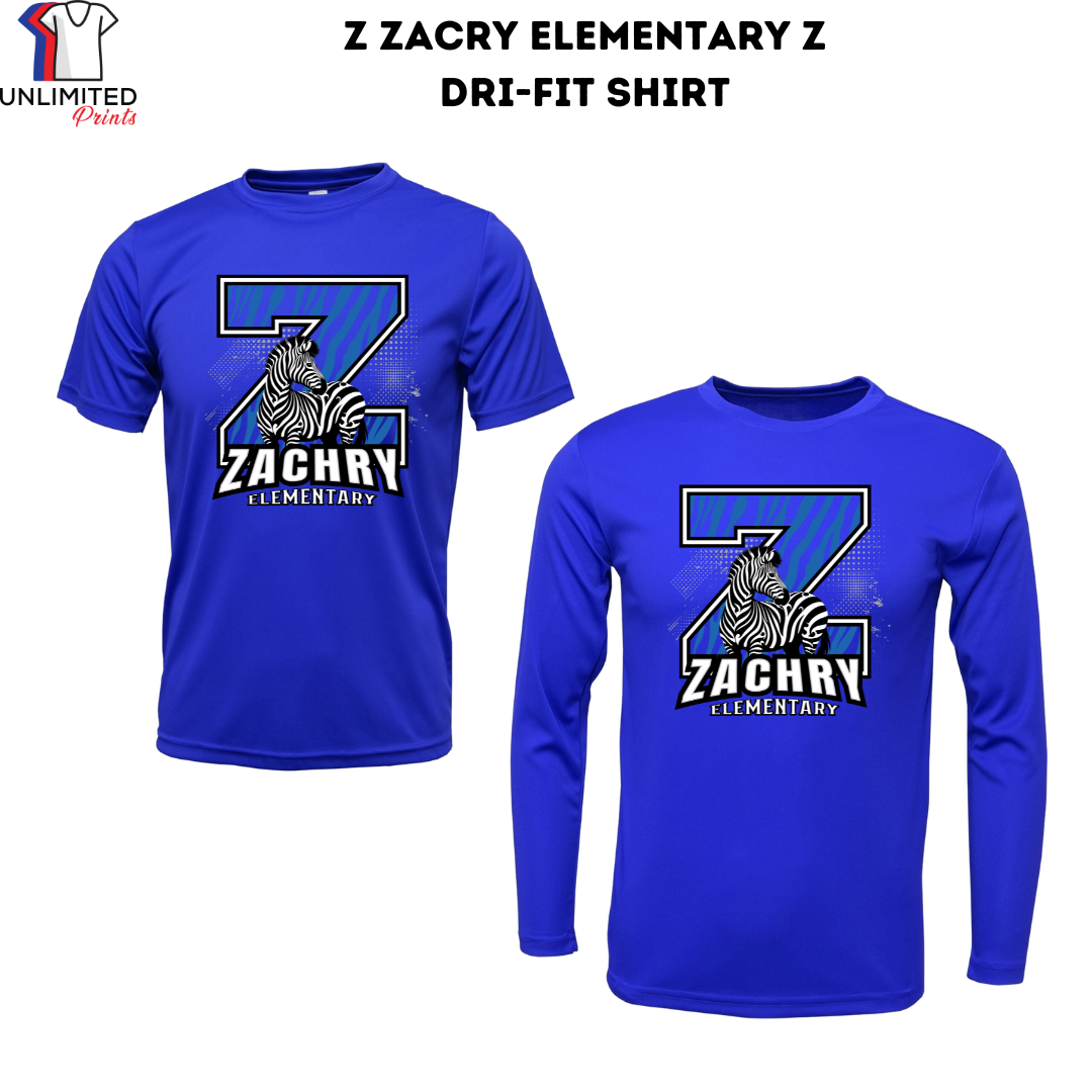 Z Zachry Elementary Royal Blue Dri-fit Shirt