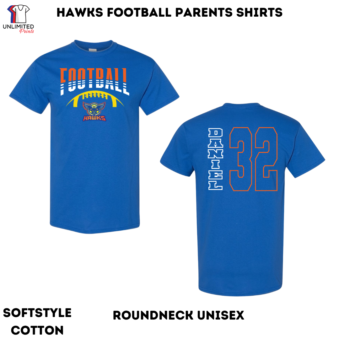 Hawks Football Parents Shirt