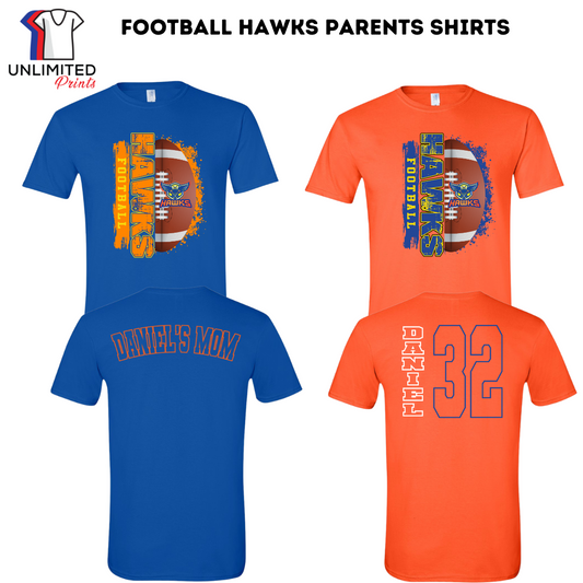 Hawks Football Parents Shirt