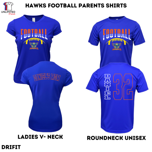 Hawks Football Parents Shirt