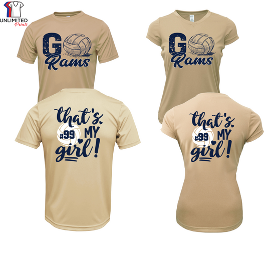 RAMS Volleyball Parents Dri-fit Shirt